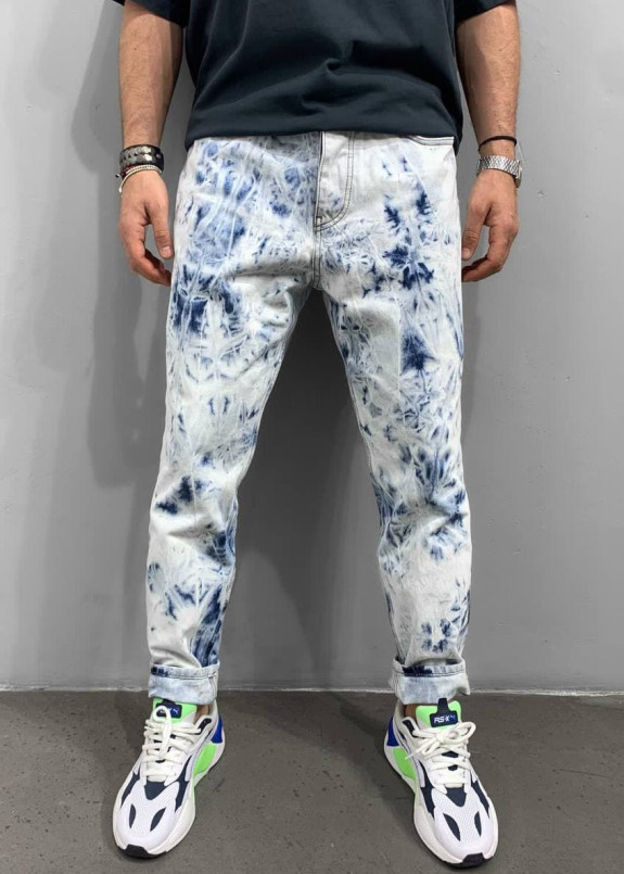 Джинсы с пятнистым эффектом MFStore Изображение Джинсы с пятнистым эффектом MFStore