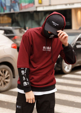 Худи бордовое Джапан Изображение Худи бордовое Джапан