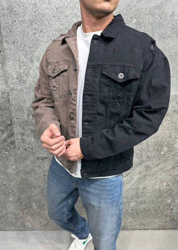 Джинсова куртка двокольорова MFStore Изображение Джинсова куртка двокольорова MFStore