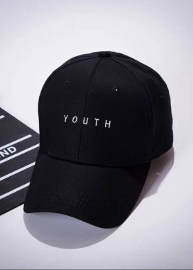 Стильна кепка з вишитими літерами чорна MFStore Изображение Стильна кепка з вишитими літерами чорна MFStore