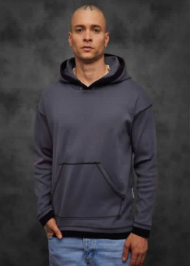 Стильне худі чоловіче базове сіре MFStore Изображение Стильне худі чоловіче базове сіре MFStore