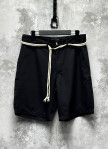 Стильні шорти з мотузкою чорні MFStore Изображение Стильні шорти з мотузкою чорні MFStore