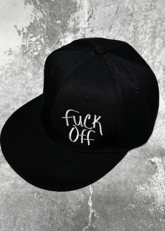 Кепка снепбек з вишивкою fuck off чорна MFStore Изображение Кепка снепбек з вишивкою fuck off чорна MFStore