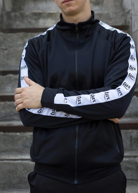 Изображение Мастерка олимпийка мужская черная Смоук Tur streetwear