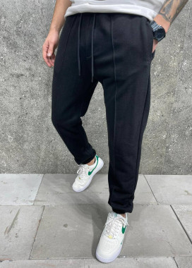 Брюки спортивні зі строчкою чорні MFStore Изображение Брюки спортивні зі строчкою чорні MFStore