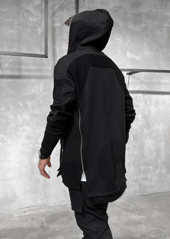 Кардиган дизайнерський чорний на застібках MFStore Изображение Кардиган дизайнерський чорний на застібках MFStore