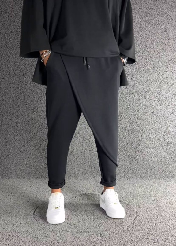 Дизайнерські штани звужені до низу чорні MFStore Изображение Дизайнерські штани звужені до низу чорні MFStore