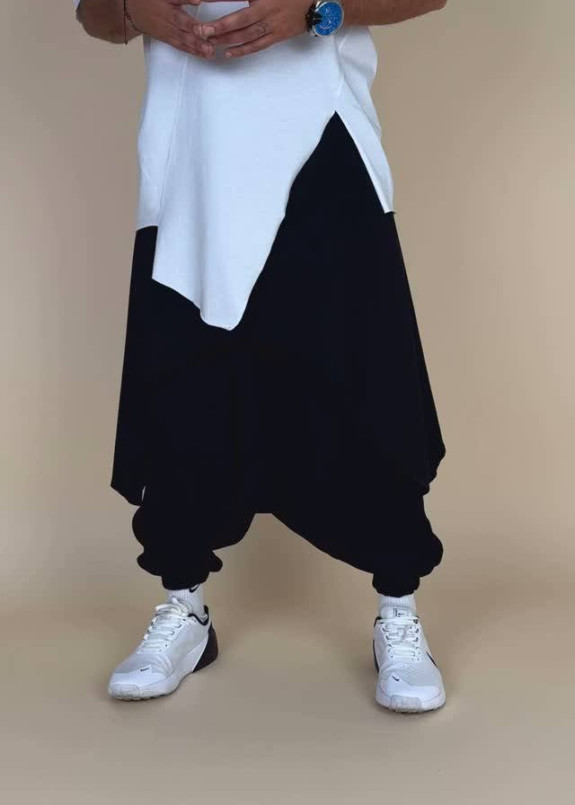 Штани дизайнерські вільного крою чорні MFStore Изображение Штани дизайнерські вільного крою чорні MFStore