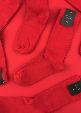 Носки однотонные красные Изображение Носки однотонные красные