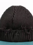 Стильна шапка біні з широким відворотом чорна MFS Изображение Стильна шапка біні з широким відворотом чорна MFS