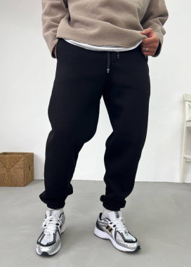 Спортивні базові штани на флісі чорні MFStore Изображение Спортивні базові штани на флісі чорні MFStore