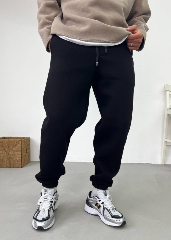 Спортивні базові штани на флісі чорні MFStore Изображение Спортивні базові штани на флісі чорні MFStore