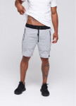 Шорты мужские с лампасами серые Изображение Шорты мужские с лампасами серые