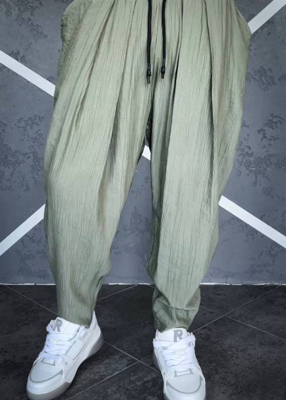 Спортивні штани вільного крою легенькі хакі MFStore Изображение Спортивні штани вільного крою легенькі хакі MFStore