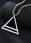 Чоловіче намисто з нержавіючої сталі трикутник MFStore Изображение Чоловіче намисто з нержавіючої сталі трикутник MFStore