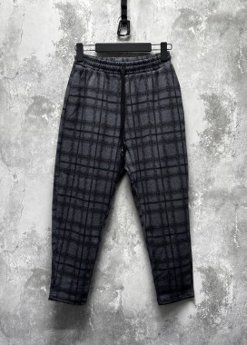 Стильні штани вільного крою сірі з малюнком MFStore Изображение Стильні штани вільного крою сірі з малюнком MFStore