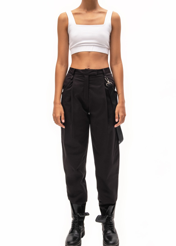 Джоггеры женские на высокой талии Изображение Джоггеры женские на высокой талии