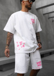 Костюм літній оверсайз з текстом білий MFStore Изображение Костюм літній оверсайз з текстом білий MFStore