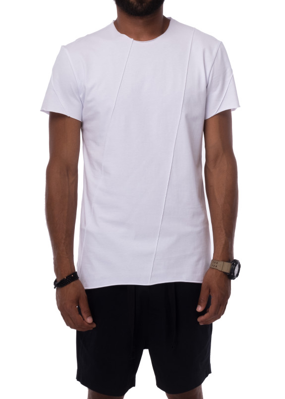 Базовая белая футболка CHRIS Изображение Базовая белая футболка CHRIS