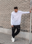 Лонгслив белый удлиненный мужской Mfstore Изображение Лонгслив белый удлиненный мужской Mfstore