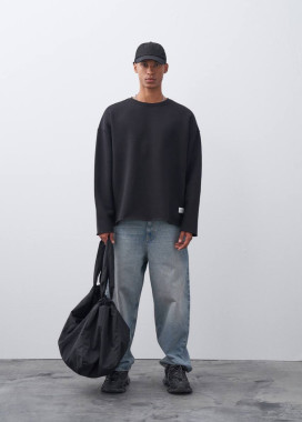 Кофта оверсайз на флісі чорна MFStore Изображение Кофта оверсайз на флісі чорна MFStore