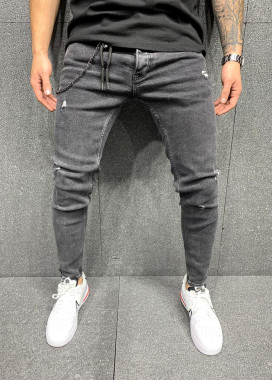 Джинсы серые classic с цепочкой MFStore Изображение Джинсы серые classic с цепочкой MFStore