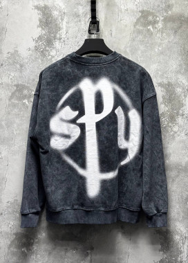 Стильний світшот вільного крою виварений з принтом сірий темний MFStore Изображение Стильний світшот вільного крою виварений з принтом сірий темний MFStore