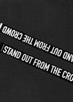 Ремень мужской принт STAND OUT FROM THE CROWD черный Изображение Ремень мужской принт STAND OUT FROM THE CROWD черный
