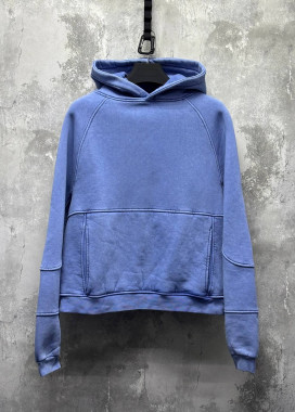 Стильне худі виварене на флісі синє MFStore Изображение Стильне худі виварене на флісі синє MFStore