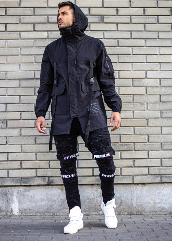 Дождевик дизайнерский с лампасами MFStore Изображение Дождевик дизайнерский с лампасами MFStore