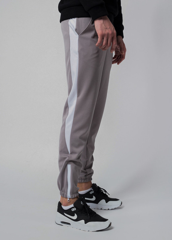 Изображение Мужские спортивные штаны серые с лампасами Рокки Tur streetwear