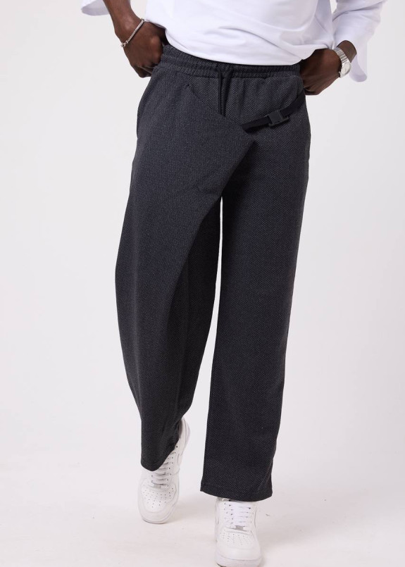 Штани дизайнерські вільного крою з карабіном сірі MFStore Изображение Штани дизайнерські вільного крою з карабіном сірі MFStore