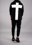 Худи черное с принтом крест на спине MFStore Изображение Худи черное с принтом крест на спине MFStore