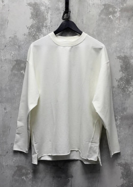 Лонгслів вільного крою базовий білий MFStore Изображение Лонгслів вільного крою базовий білий MFStore