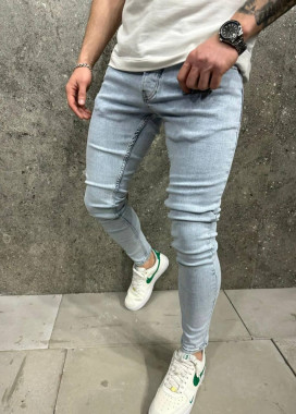Джинси чоловічі вузькі до низу блакитні MFStore Изображение Джинси чоловічі вузькі до низу блакитні MFStore