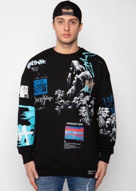 Кофта с голубыми вставками MFStore Изображение Кофта с голубыми вставками MFStore