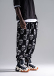 Штани вільного крою з черепами на манжеті чорні MFStore Изображение Штани вільного крою з черепами на манжеті чорні MFStore
