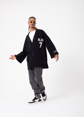 Оверсайз кимоно мужское черное MFStore Изображение Оверсайз кимоно мужское черное MFStore