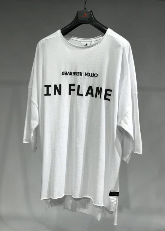 Футболка белая IN FLAME MFStore Изображение Футболка белая IN FLAME MFStore