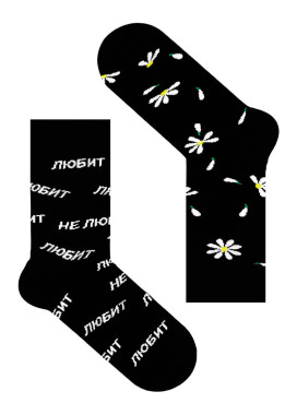 Носки с принтом любит не любит Изображение Носки с принтом любит не любит
