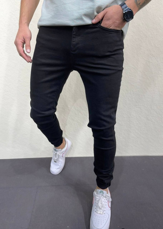 Джинси базові вузькі з лого залізним MFStore Изображение Джинси базові вузькі з лого залізним MFStore