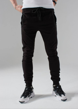 Джогери звужені на застібках знизу чорні MFStore Изображение Джогери звужені на застібках знизу чорні MFStore