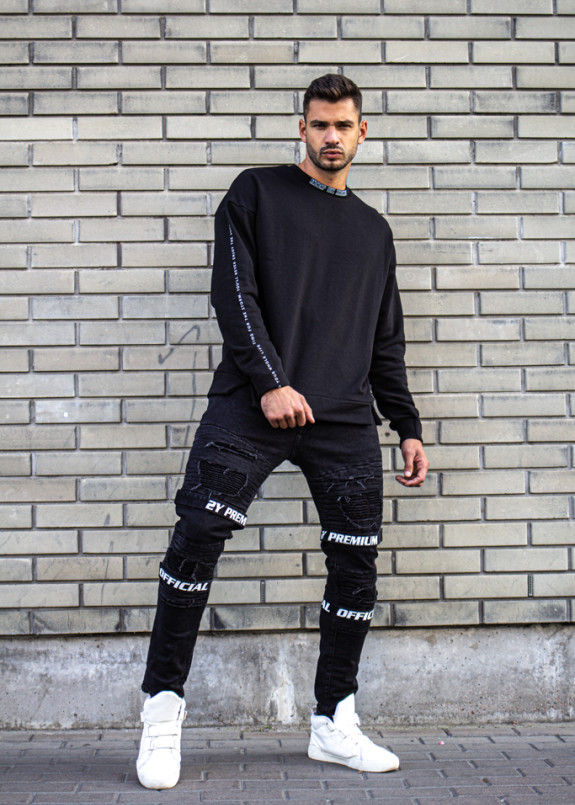 Кофта с надписями на шее и рукавах MFStore Изображение Кофта с надписями на шее и рукавах MFStore