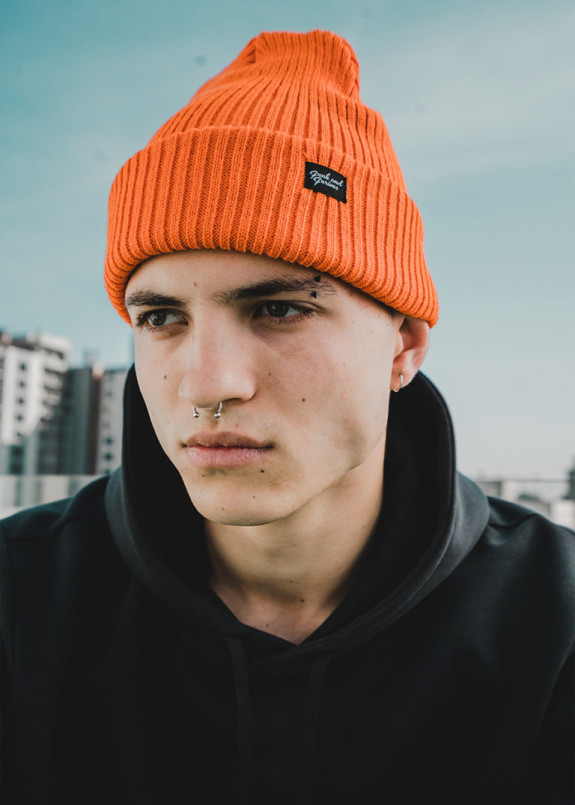 Шапка классик оранжевая Изображение Шапка классик оранжевая