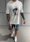 Футболка свободного крою с принтом біла MFStore Изображение Футболка свободного крою с принтом біла MFStore