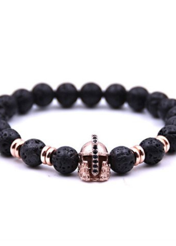 Браслет из камня воин с бронзовыми вставками  Fashion Изображение Браслет из камня воин с бронзовыми вставками  Fashion