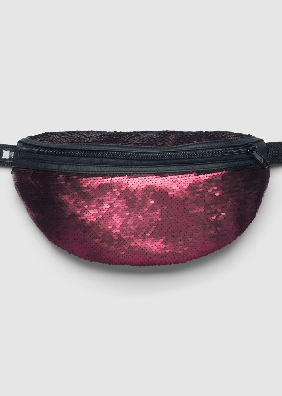 Поясная сумка бананка с блестящими пайетками Radio Cat Изображение Поясная сумка бананка с блестящими пайетками Radio Cat