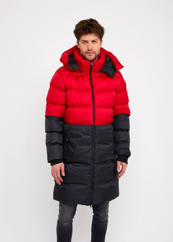 Куртка чоловіча двокольорова червона MFStore Изображение Куртка чоловіча двокольорова червона MFStore