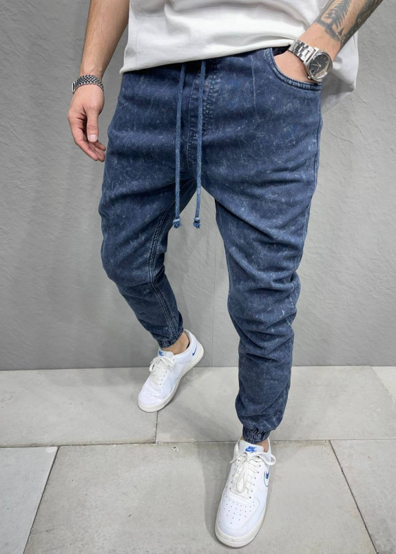 Джоггери сині на манжетах та шнурком MFStore Изображение Джоггери сині на манжетах та шнурком MFStore