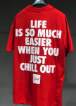 Футболка красная life is so much MFStore Изображение Футболка красная life is so much MFStore